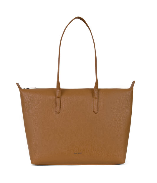 ABBI Vegan Tote Bag - Purity | Color: Tan, Brown - variant::amber
