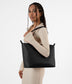 ABBI Vegan Tote Bag - Purity | Color: Black - variant::black