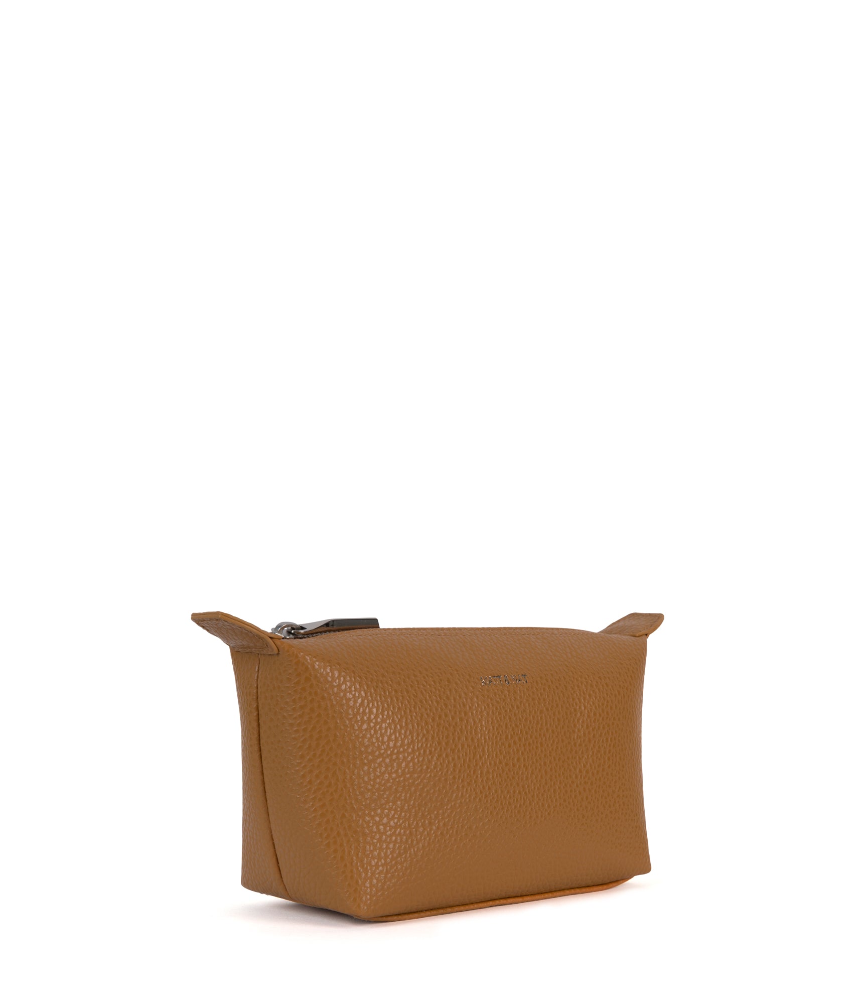 ABBI MINI Vegan Cosmetic Bag - Purity | Color: Tan, Brown - variant::amber