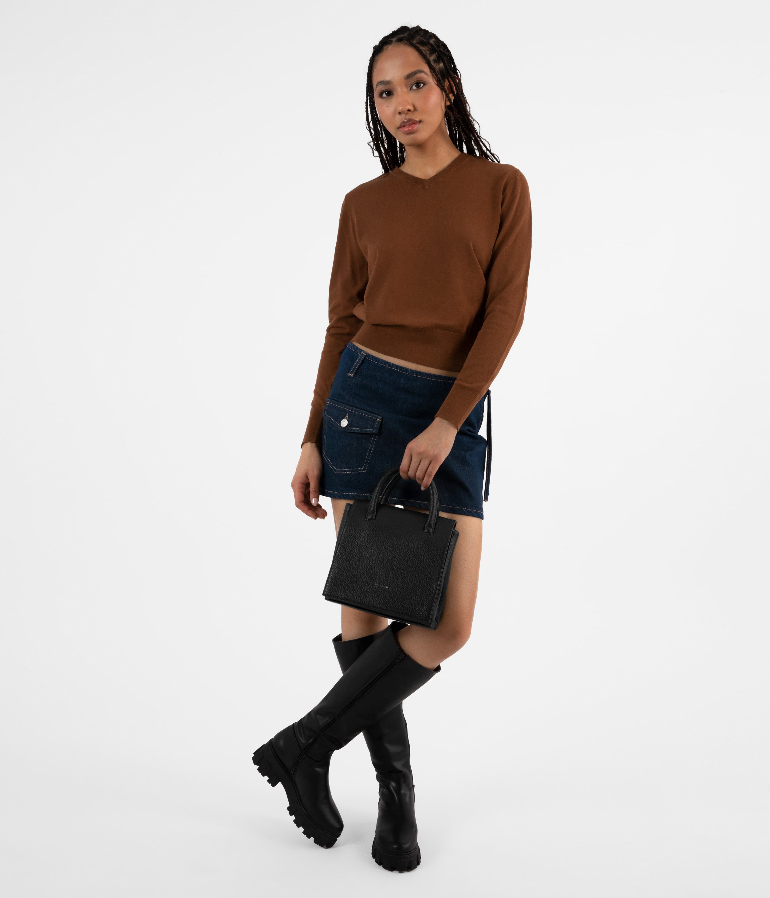 【MATT&NAT】ベーガン☆ADEL☆2WAYサッチェルバッグ〇各色 ADELSM Small Vegan Satchel - Purity | Matt & Nat Canada