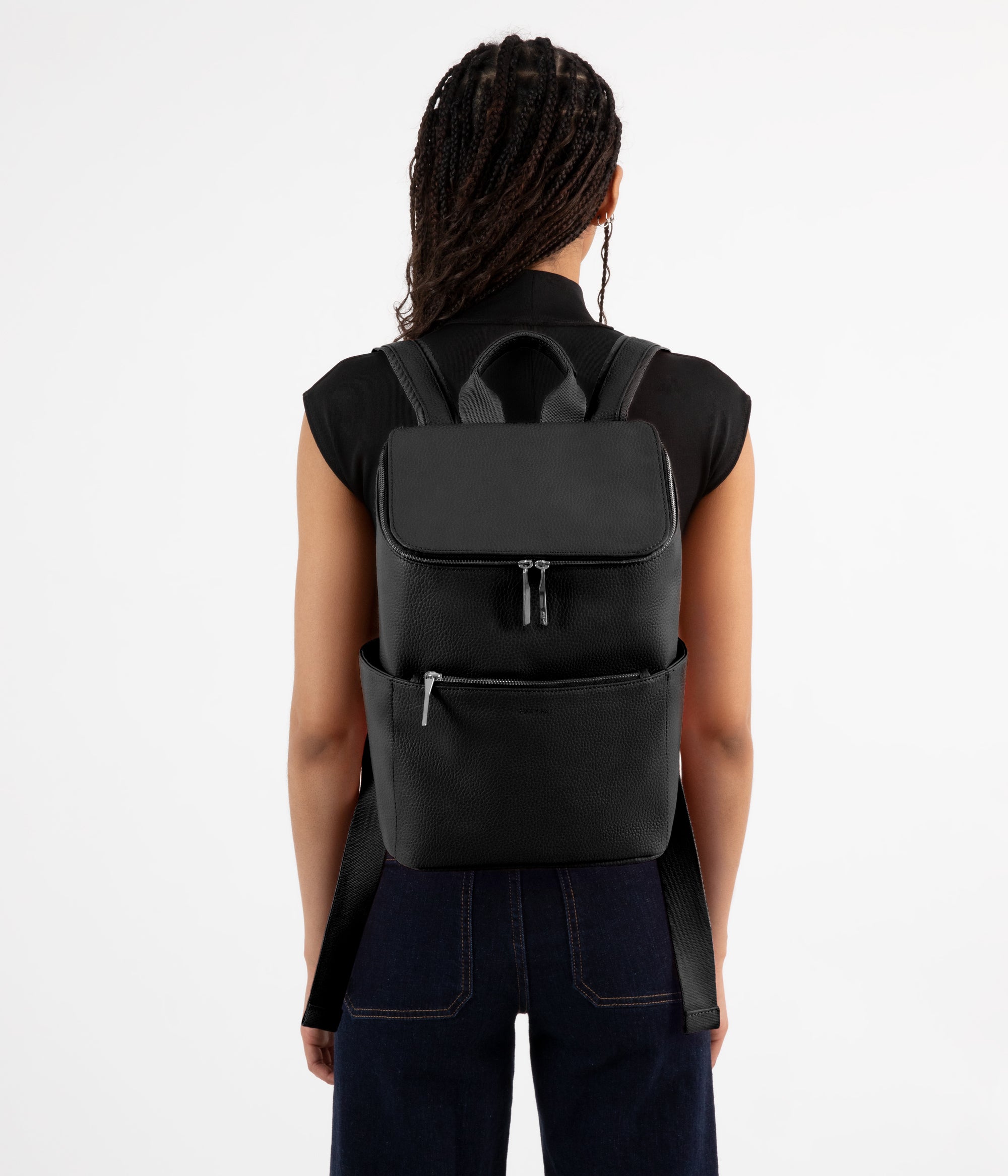 brave faux leather backpack matt & nat BRAVE Vegan Backpack - Purity