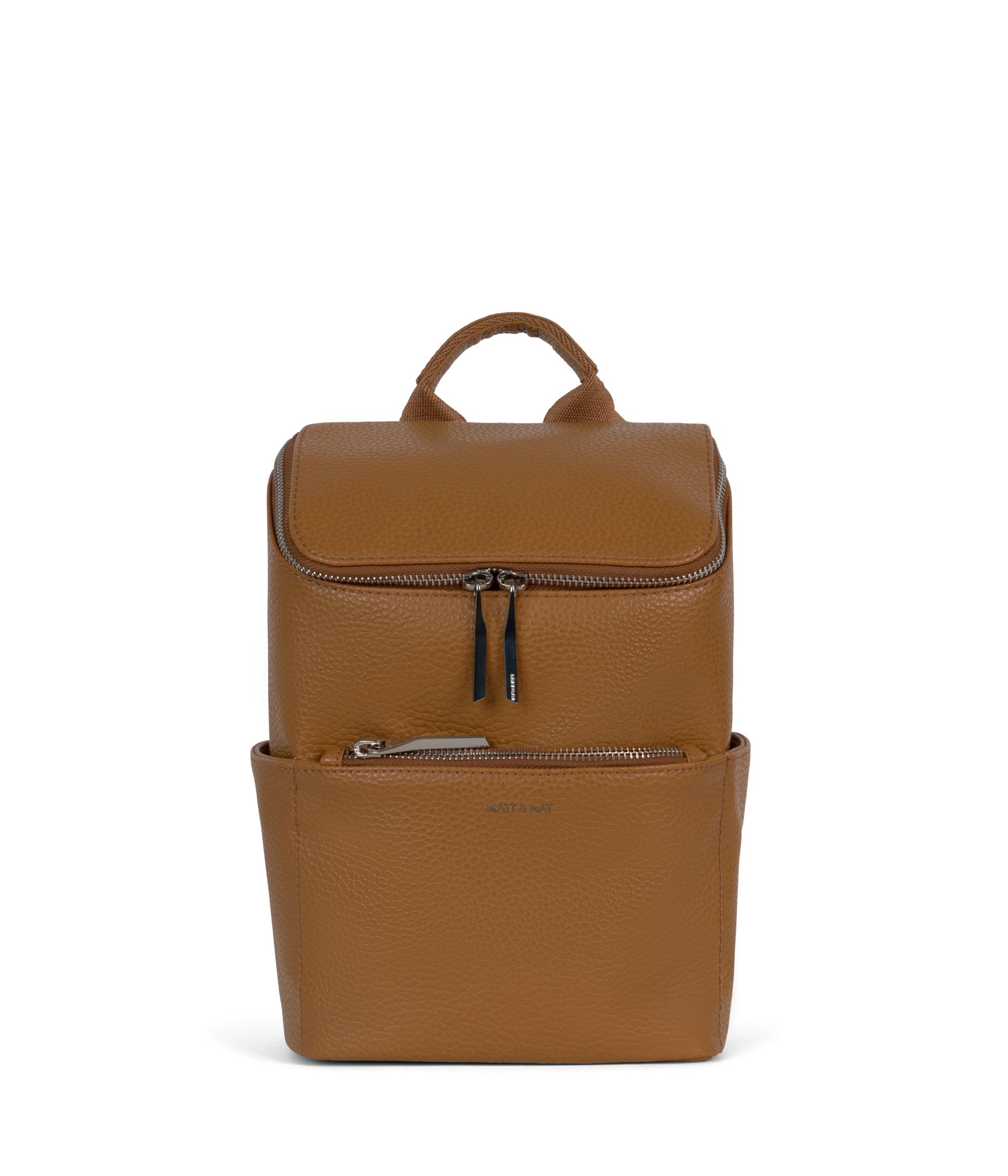 BRAVESM Small Vegan Backpack - Purity | Color: Tan, Brown - variant::amber
