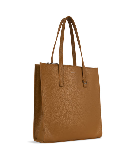CANCI Vegan Tote Bag - Purity | Color: Tan, Brown - variant::amber