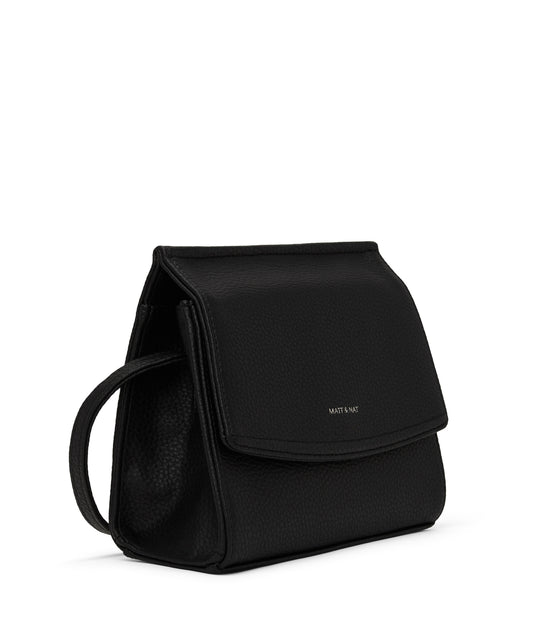 ERIKA Vegan Crossbody Bag - Purity | Color: Black - variant::black