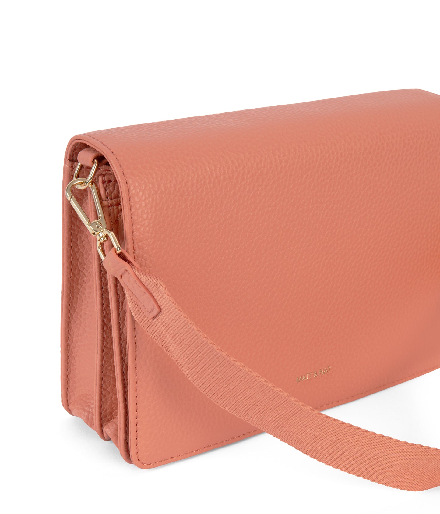 FRANCA Vegan Crossbody Bag - Purity | Color: Orange, Pink - variant::plush
