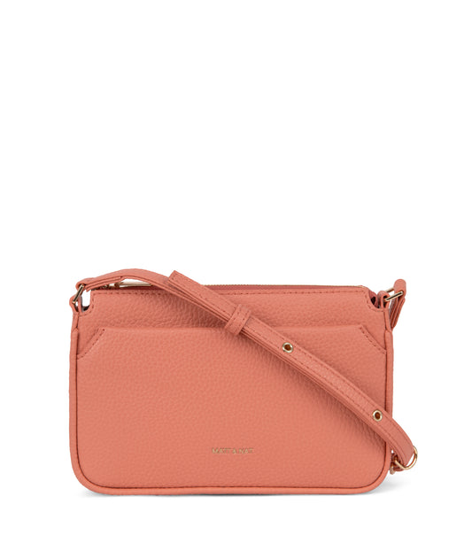 IVY Vegan Crossbody Bag - Purity | Color: Orange, Pink - variant::plush