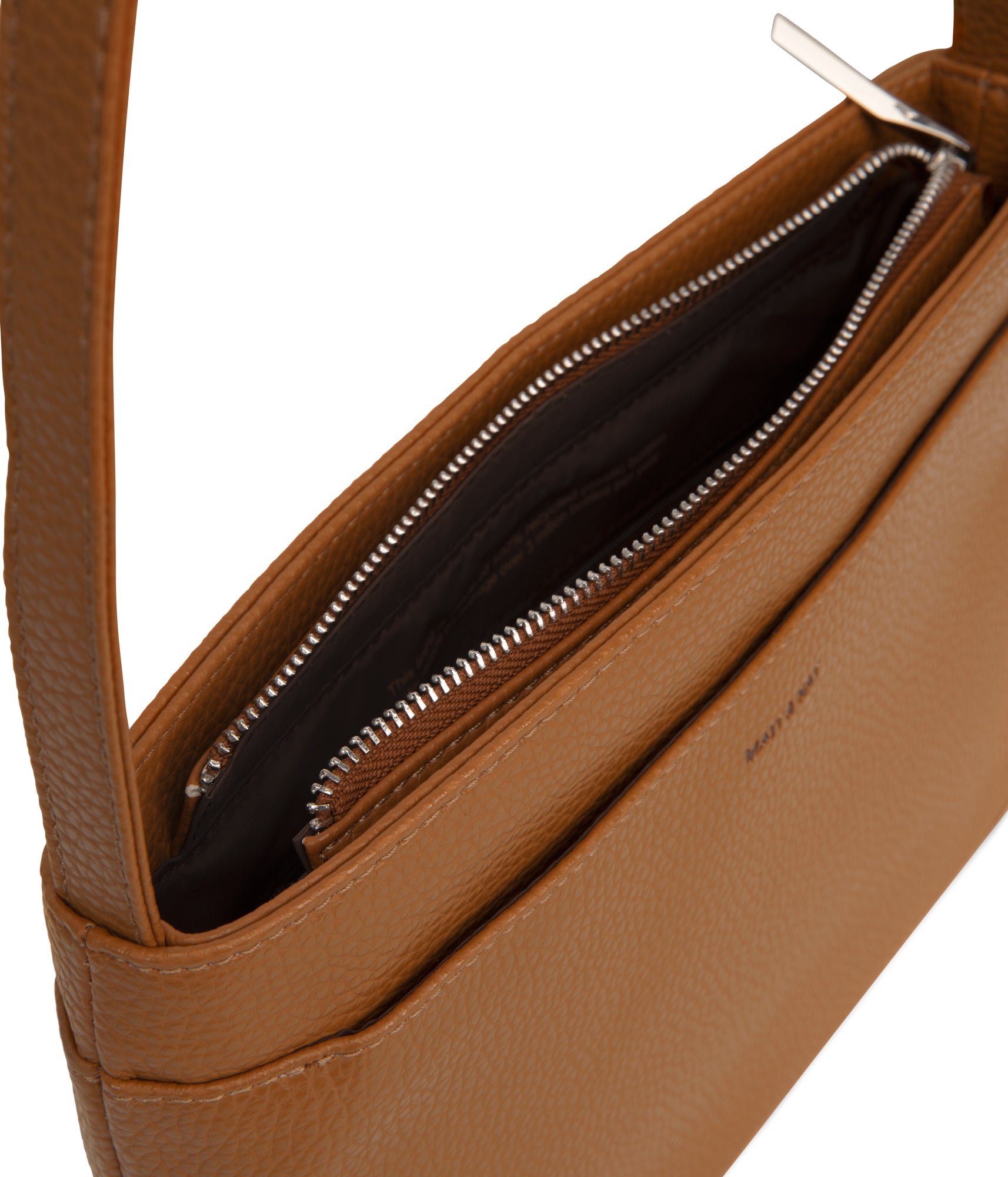 LUISA Vegan Shoulder Bag - Purity | Color: Tan, Brown - variant::amber