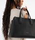 NEVADA Vegan Satchel - Purity | Color: Black - variant::black