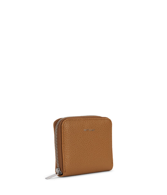 RUE Small Vegan Zip Wallet - Purity | Color: Tan, Brown - variant::amber