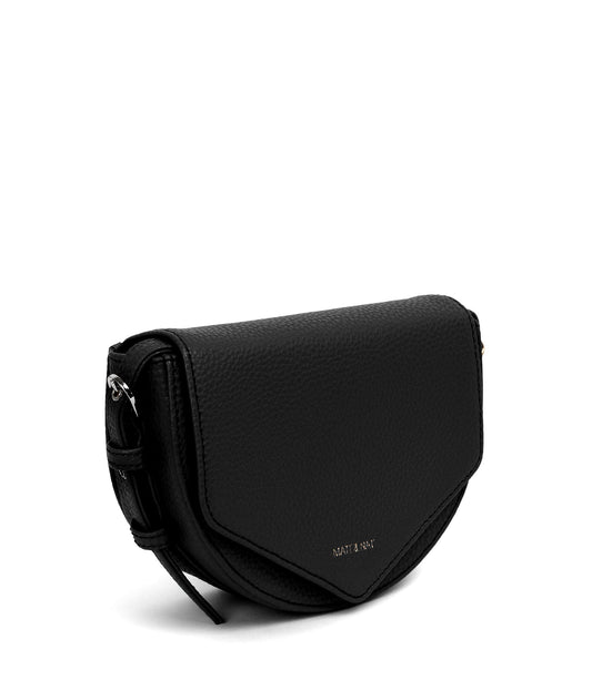 TWILL Vegan Saddle Bag - Purity | Color: Black - variant::black