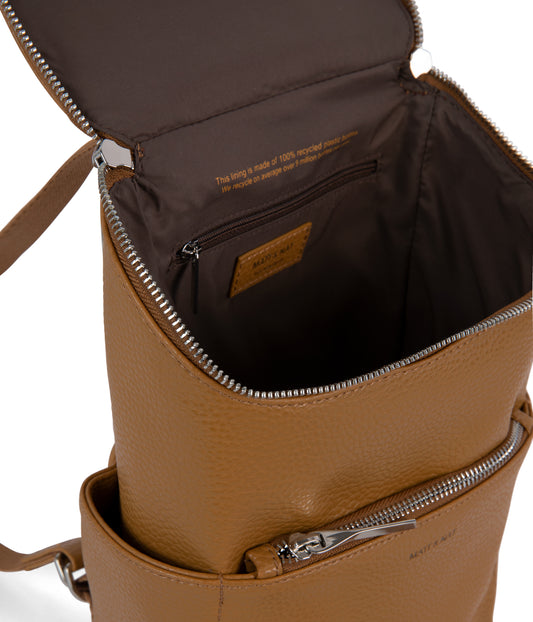 BRAVESM Small Vegan Backpack - Purity | Color: Tan, Brown - variant::amber
