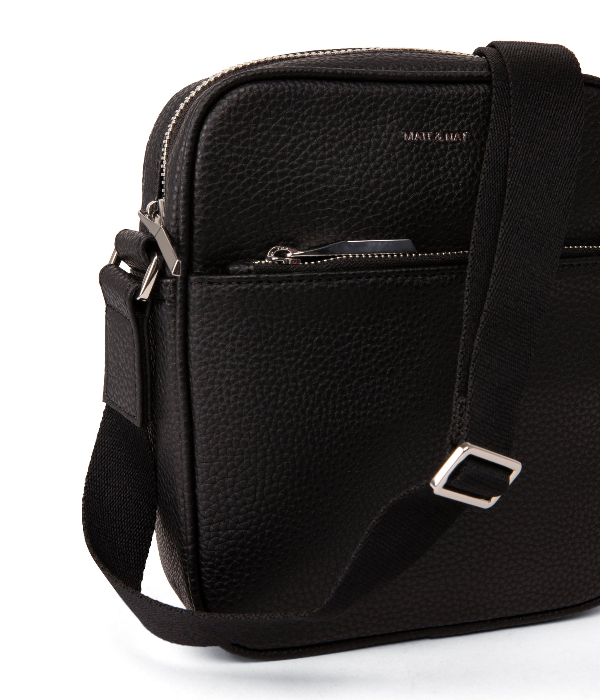 COENMINI Small Vegan Crossbody Bag - Purity | Color: Black - variant::black