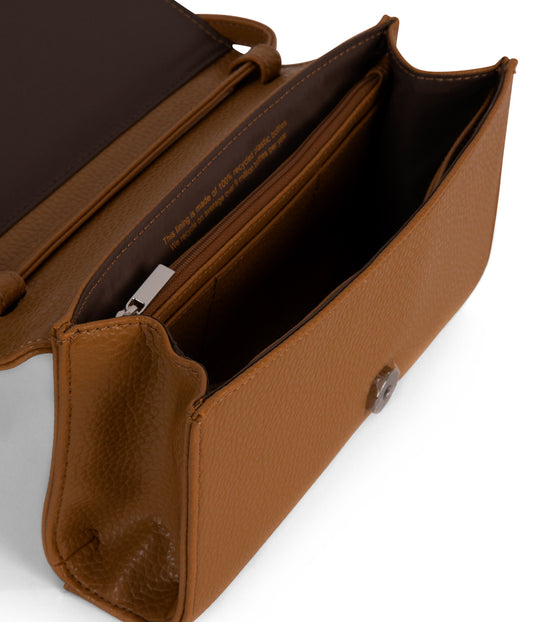 EMI Vegan Crossbody Bag - Purity | Color: Tan, Brown - variant::amber