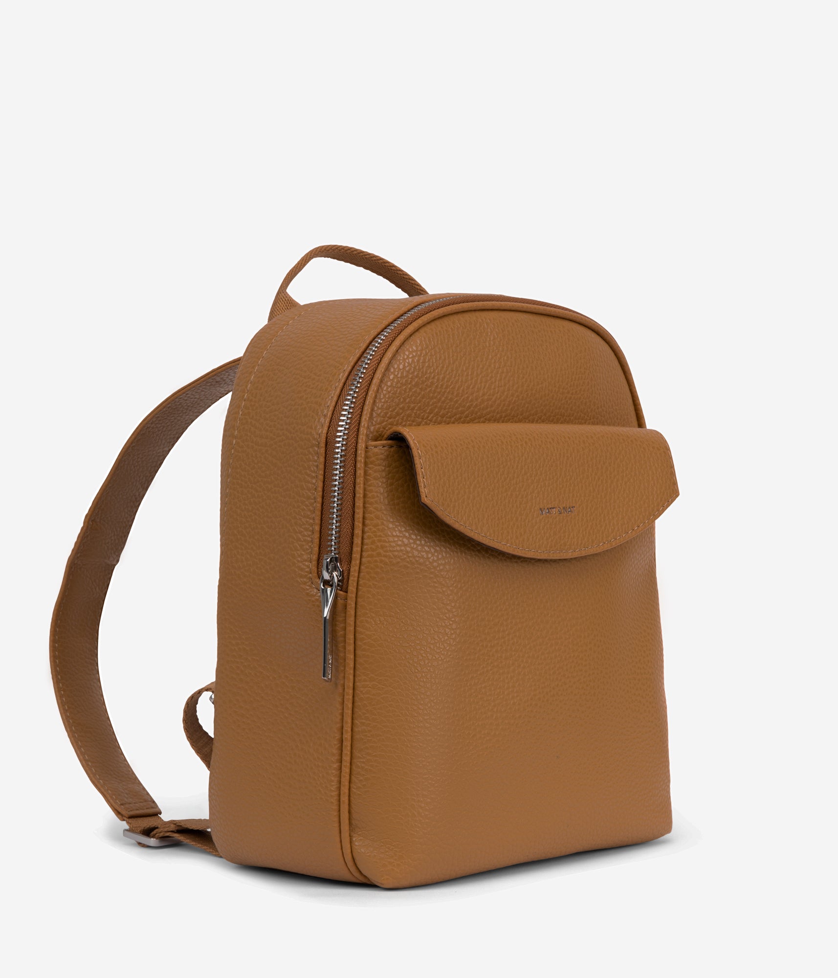 HARLEM Small Vegan Backpack - Purity | Color: Tan, Brown - variant::amber