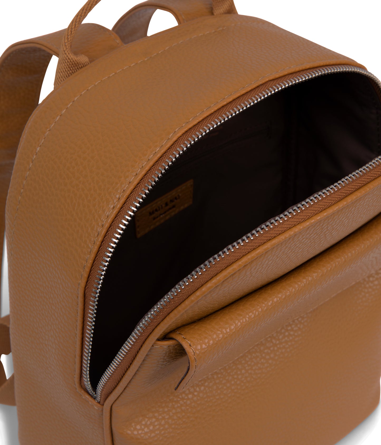 HARLEM Small Vegan Backpack - Purity | Color: Tan, Brown - variant::amber