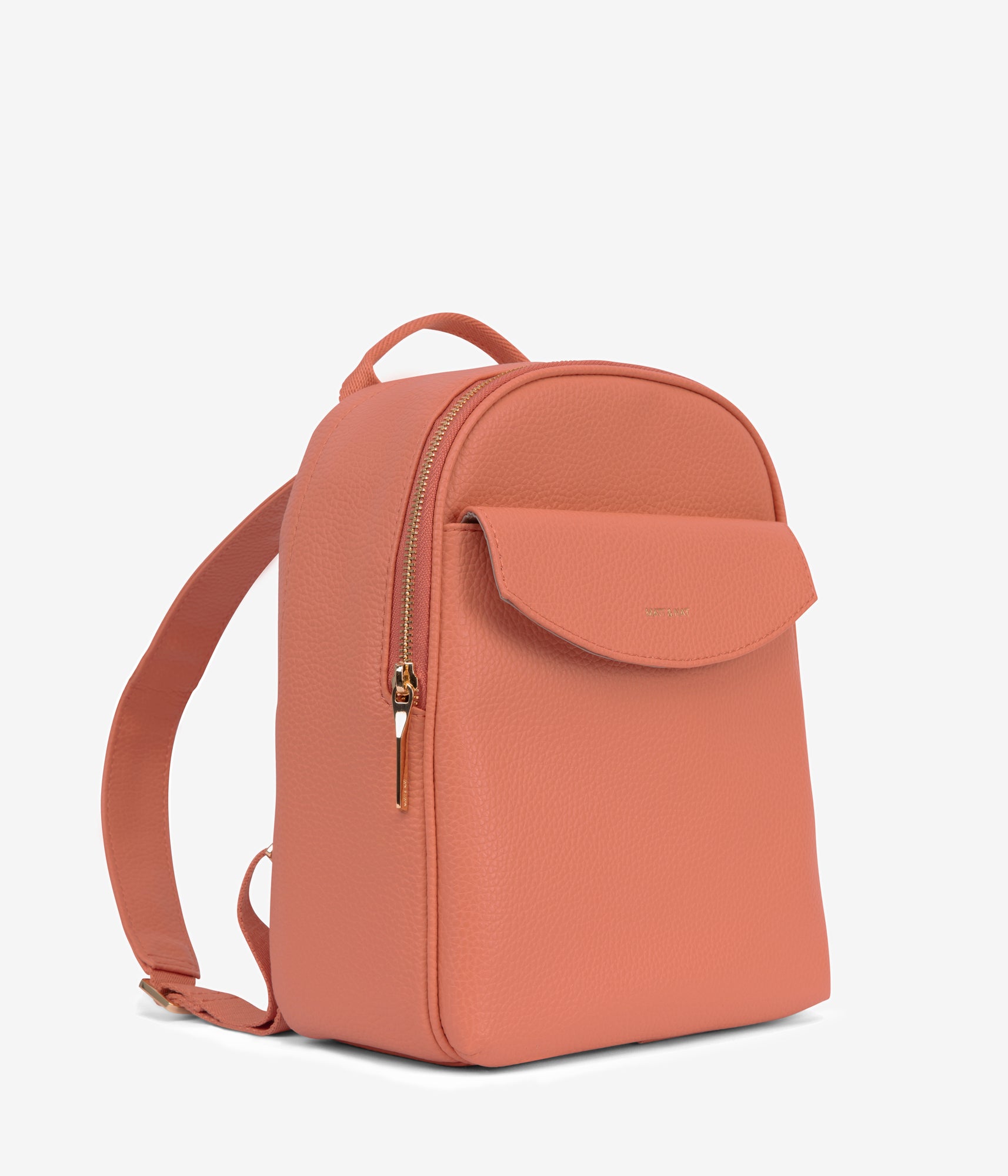 HARLEM Small Vegan Backpack - Purity | Color: Orange, Pink - variant::plush