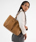 JOS Vegan Tote Bag - Purity | Color: Tan, Brown - variant::amber