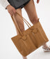 JOS Vegan Tote Bag - Purity | Color: Tan, Brown - variant::amber