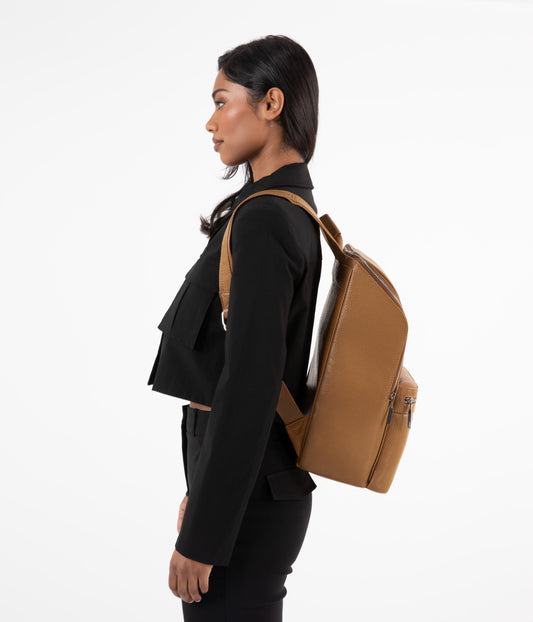 REMI Vegan Backpack – Purity | Color: Tan, Brown - variant::amber