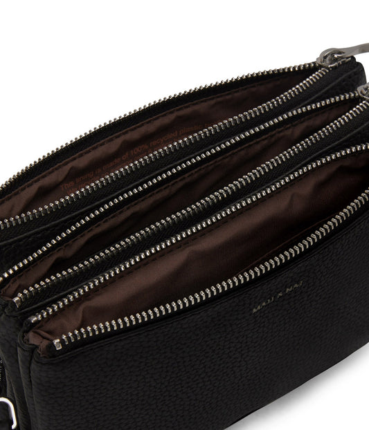 TRIPLET Vegan Crossbody Bag - Purity | Color: Black - variant::black