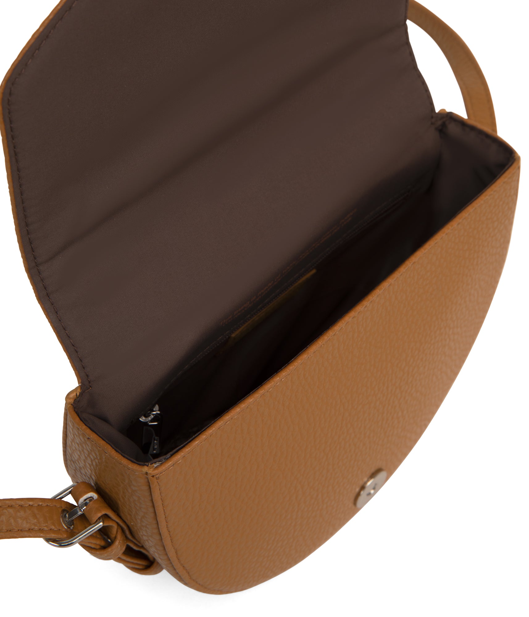 TWILL Vegan Saddle Bag - Purity | Color: Tan, Brown - variant::amber