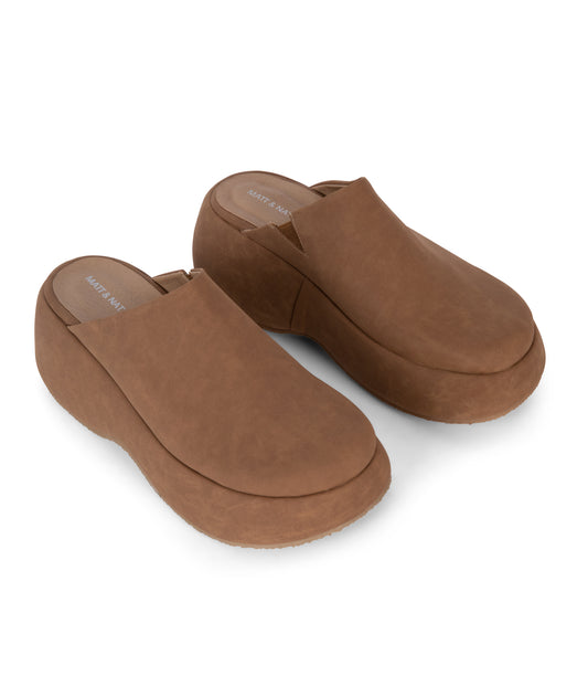 JUNE Women's Vegan Mules | Color: Tan, Beige - variant::tan