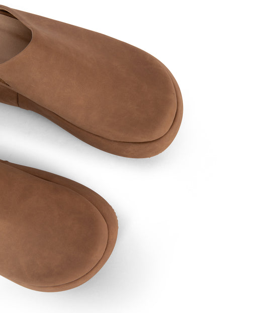 JUNE Women's Vegan Mules | Color: Tan, Beige - variant::tan