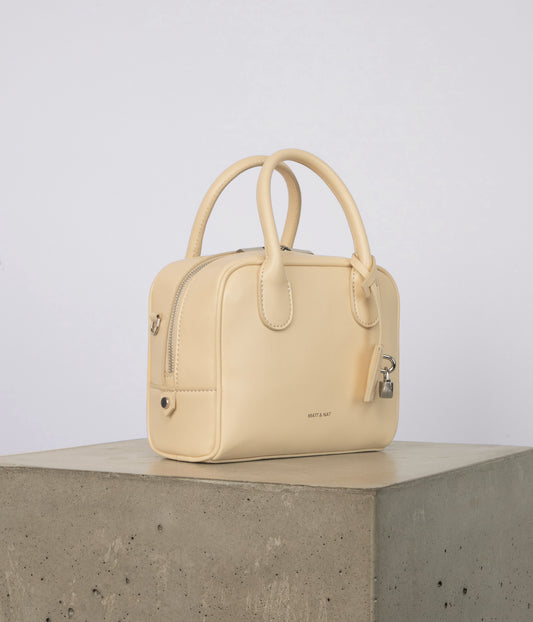 CRETE Vegan Satchel - UPPEAL™ | Color: Beige - variant::organic