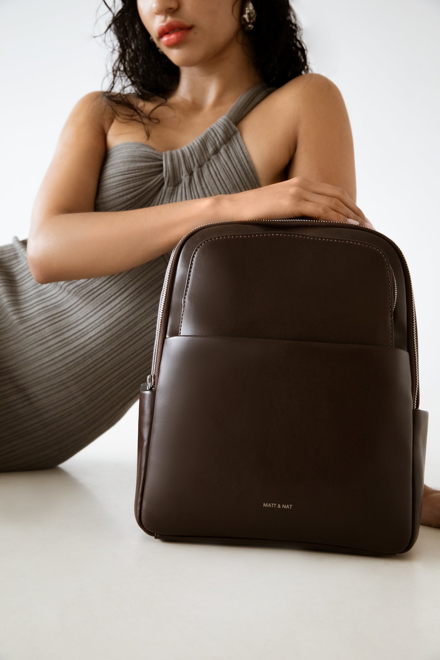 MARIE Vegan Backpack - UPPEAL™ | Color: Brown - variant::cord