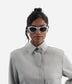 AMARA-2 Cat-Eye Recycled Sunglasses | Color: White - variant::white