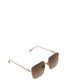 KAYA Square Sunglasses | Color: Pink Gold, Light Pink - variant::rosego