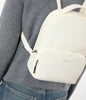 CAROSM Small Vegan Backpack - Theme | Color: White - variant::snowberry