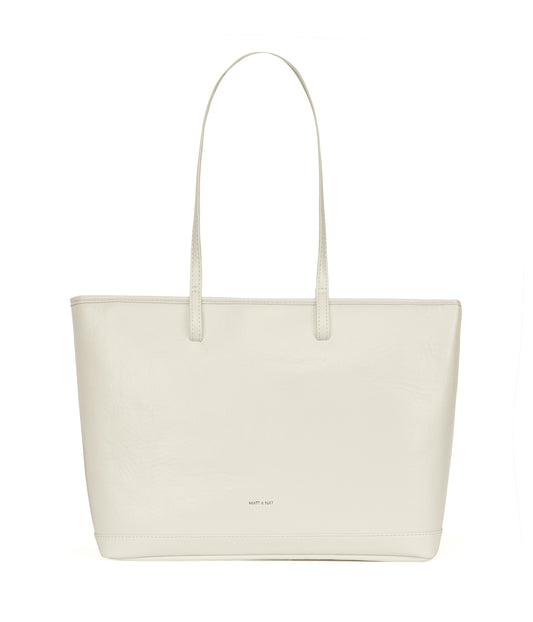 ELIZA Vegan Tote Bag - Theme | Color: White - variant::snowberry