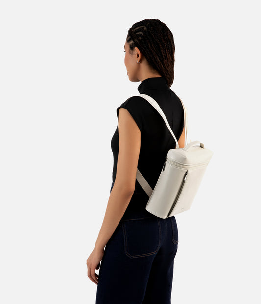 FAY Vegan Backpack - Theme | Color: White - variant::snowberry