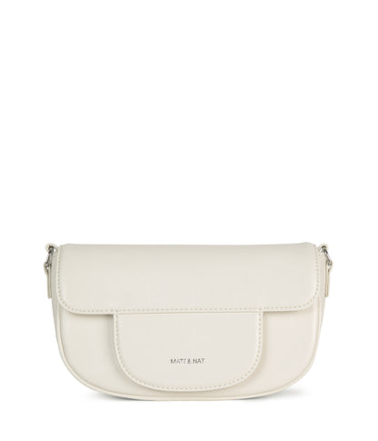 HAITI Vegan Crossbody Bag - Theme | Color: White - variant::snowberry