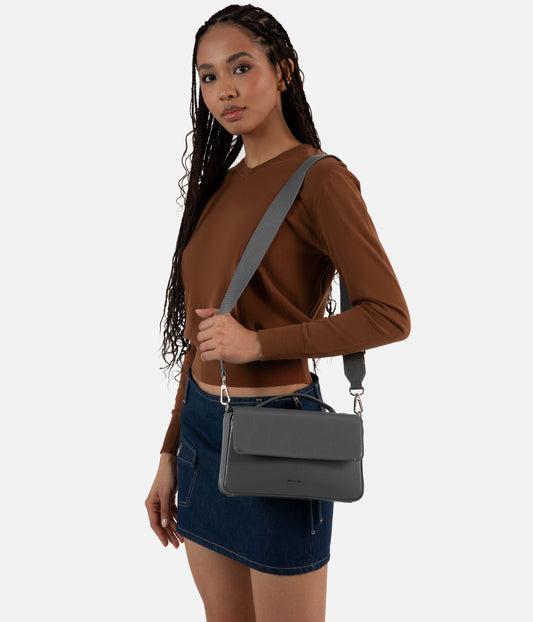 HEART Vegan Crossbody Bag - Theme | Color: Grey - variant::tint