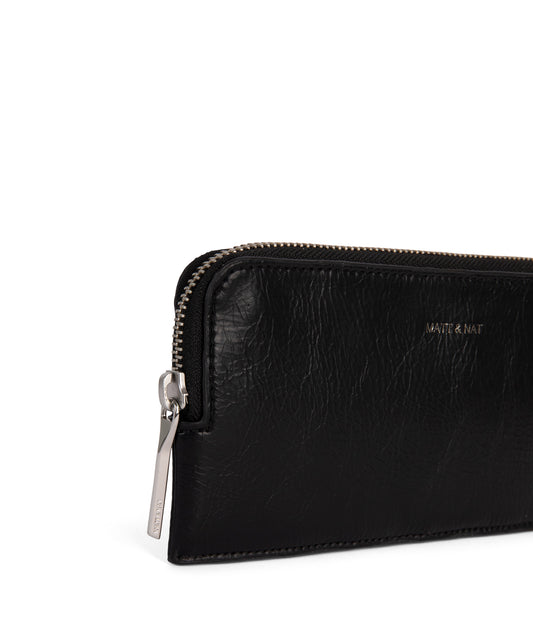 INGA Vegan Wallet - Theme | Color: Black - variant::black