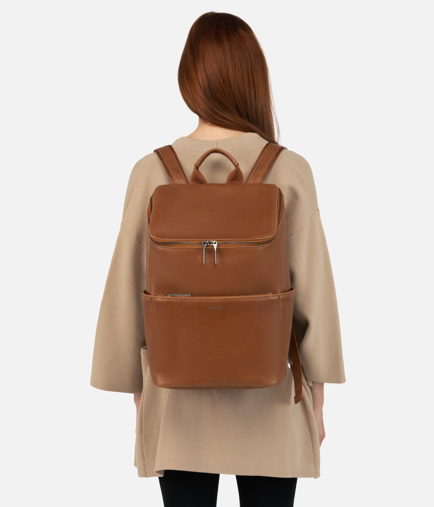 DEAN Vegan Backpack - Vintage | Color: Brown - variant::chili