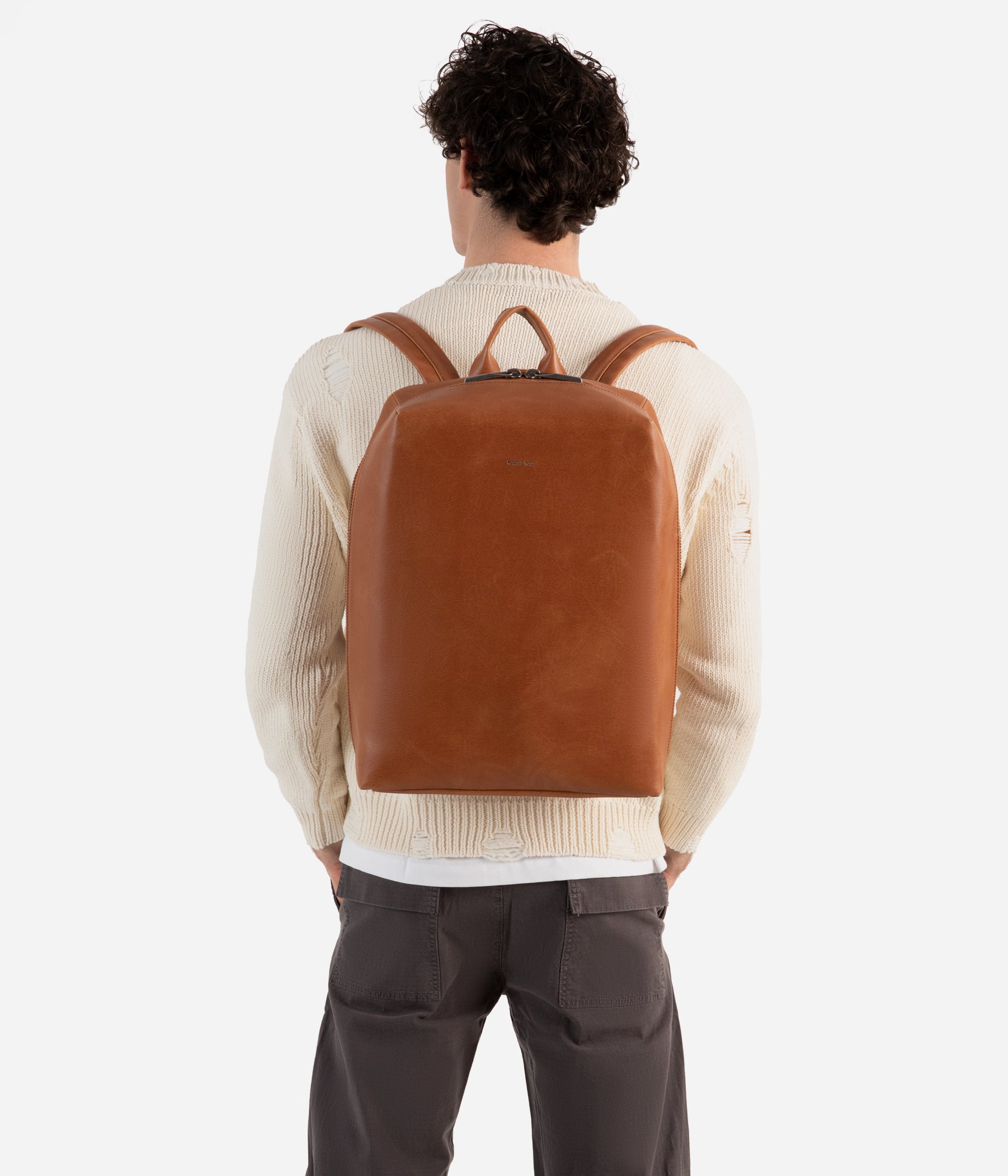 BREMEN Vegan Backpack Vintage Matt Nat Canada - Main Image
