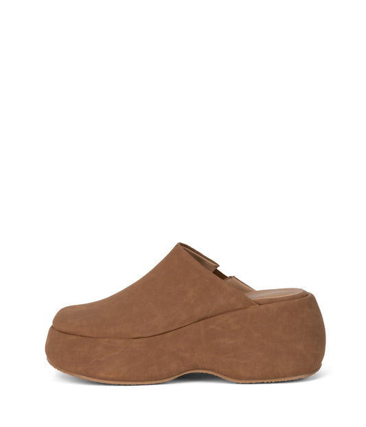 JUNE Women's Vegan Mules | Color: Tan, Beige - variant::tan