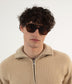 CHOI-2 Recycled Aviator Sunglasses | Color: White, Brown - variant::nude