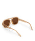 CHOI-2 Recycled Aviator Sunglasses | Color: White, Brown - variant::nude