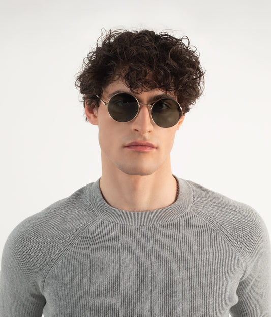 COLE Round Metal Sunglasses | Color: Grey - variant::silver