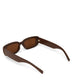 KIIN-2 Recycled Rectangle Sunglasses | Color: Brown - variant::brown