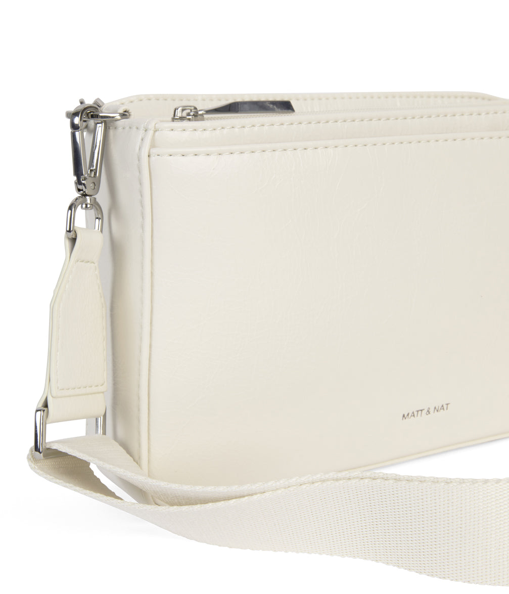 FENNE Vegan Convertible Crossbody Bag - Theme | Color: White - variant::snowberry