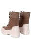 HAZE Women's Vegan Combat Boots | Color: Brown - variant::brown