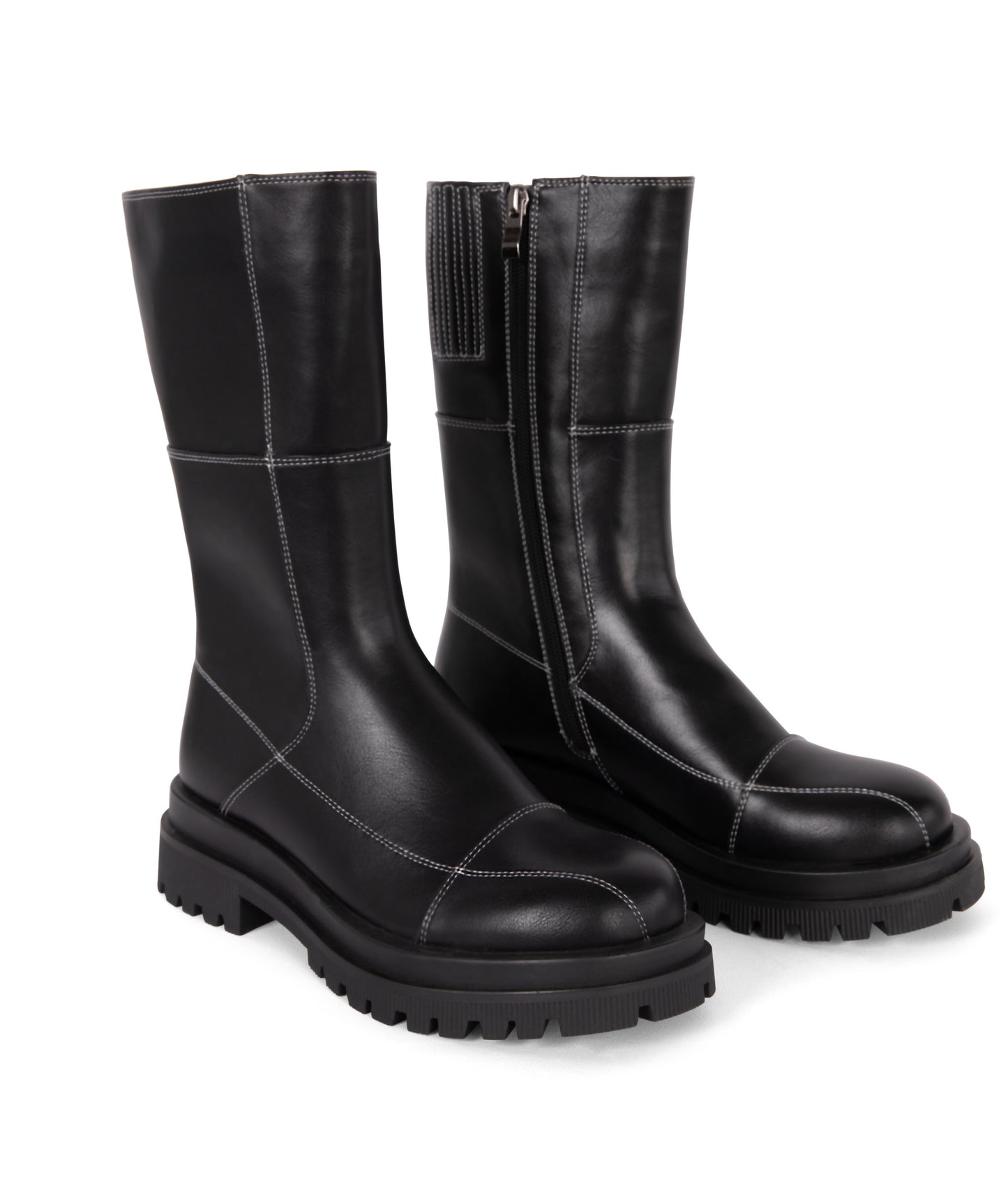 ONIA Women's Vegan Mid-Calf Boot | Color: Black - variant::black