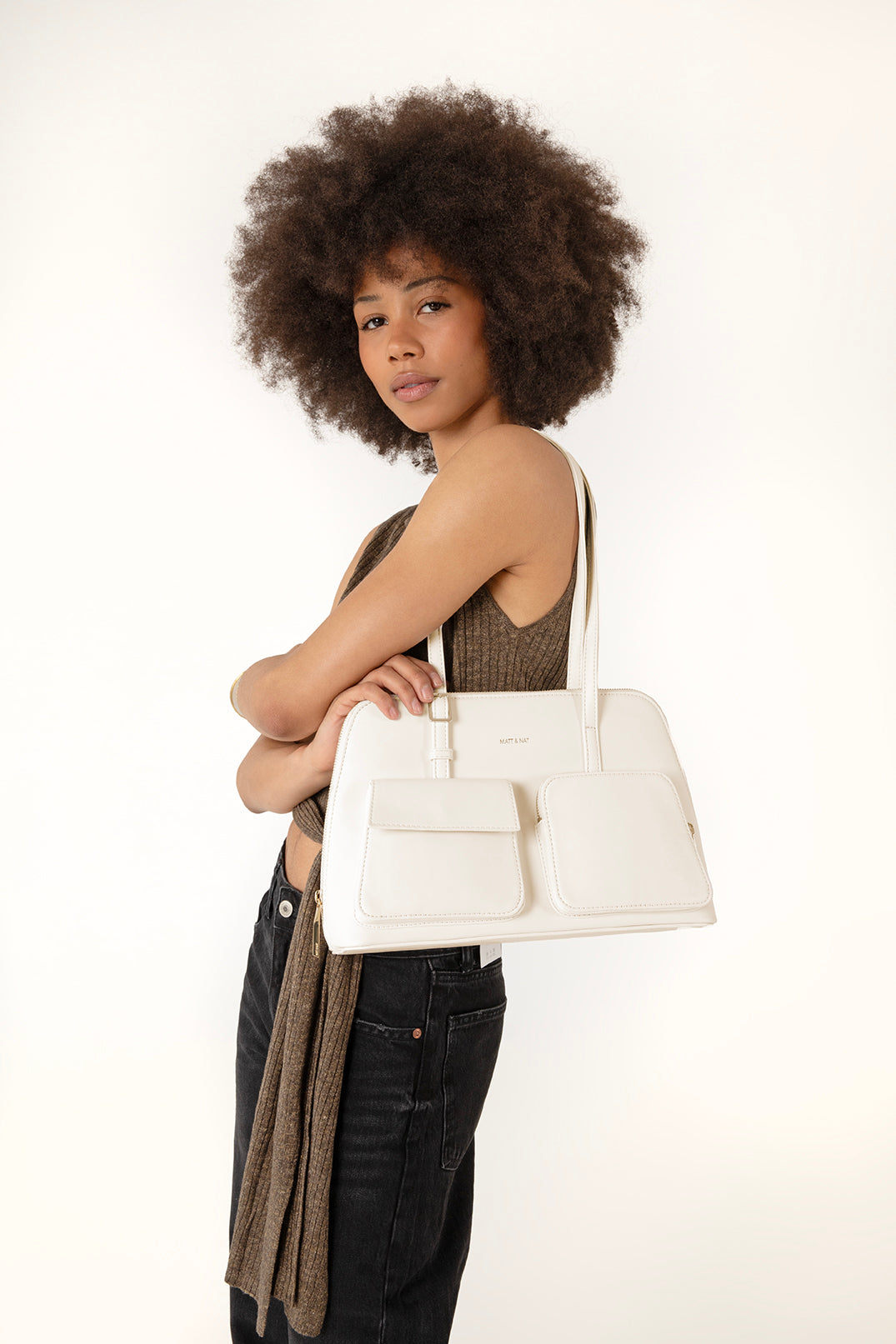 Imena Vegan Tote Bag - Forum | Color: White - variant::cloud