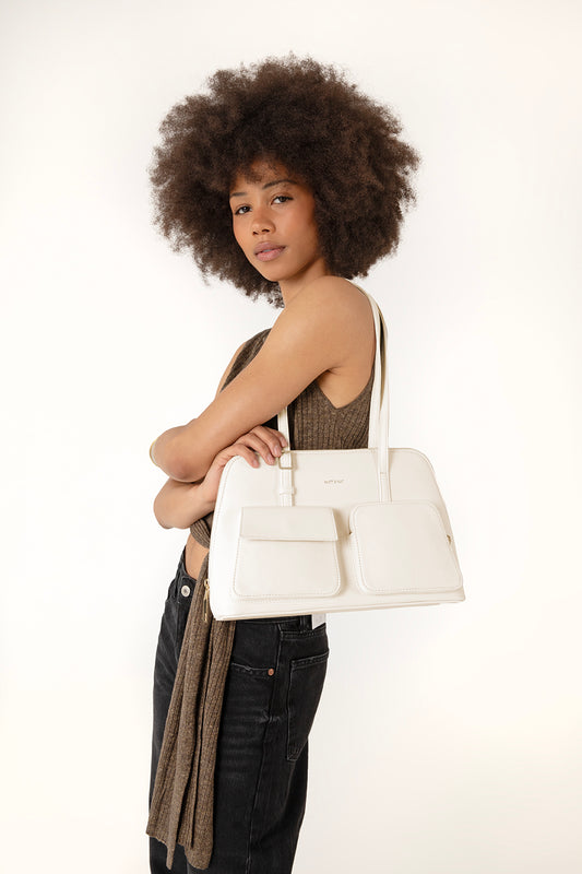 Imena Vegan Tote Bag - Forum | Color: White - variant::cloud