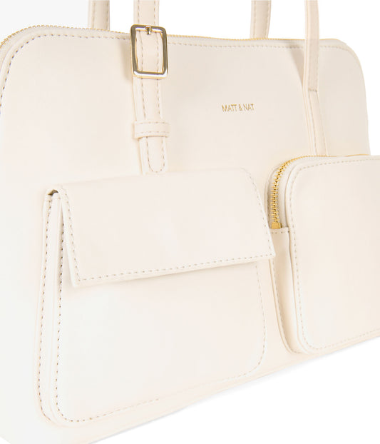 Imena Vegan Tote Bag - Forum | Color: White - variant::cloud